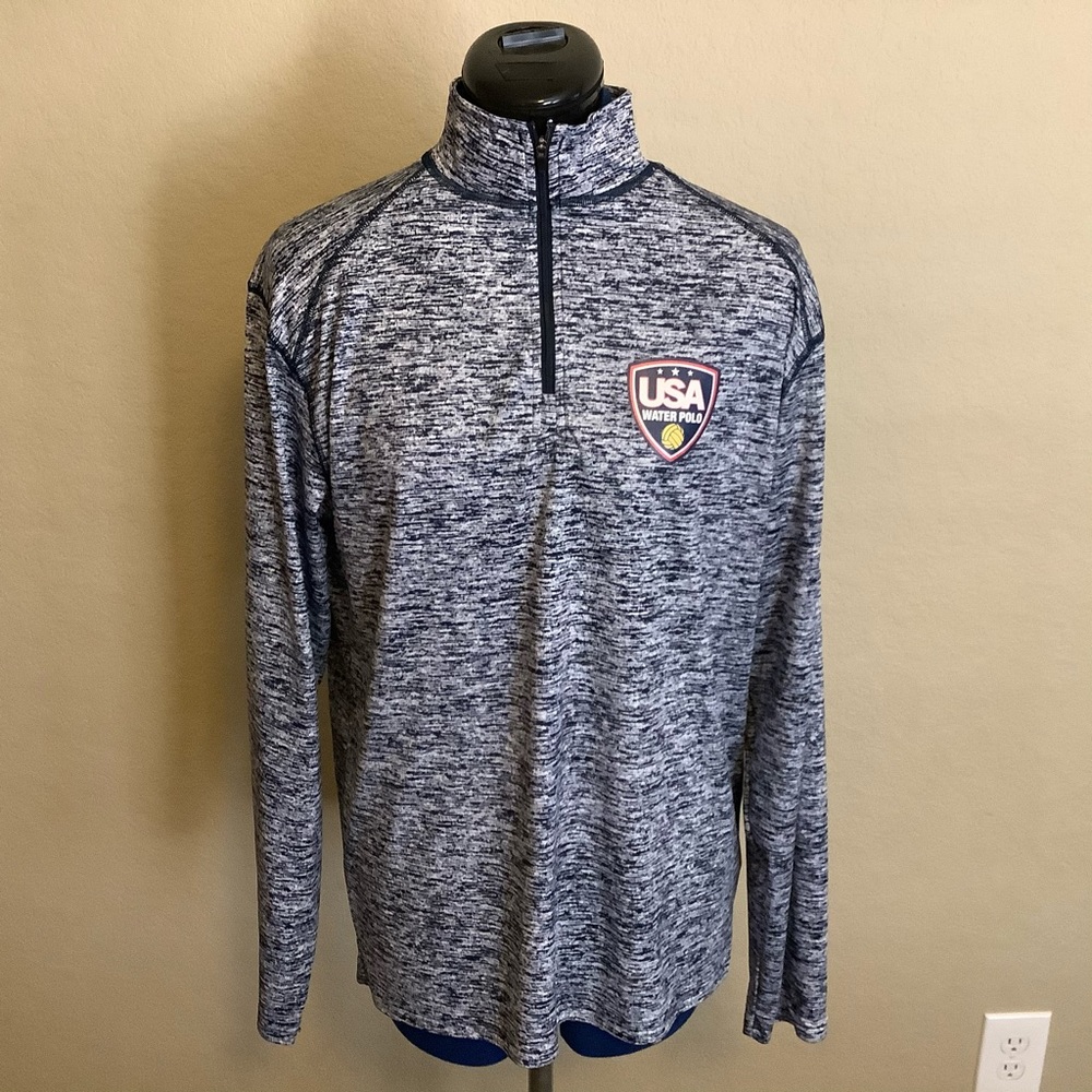 New USA Waterpolo Half Zip Pullover Men Sz M RARE - Picture 2 of 5